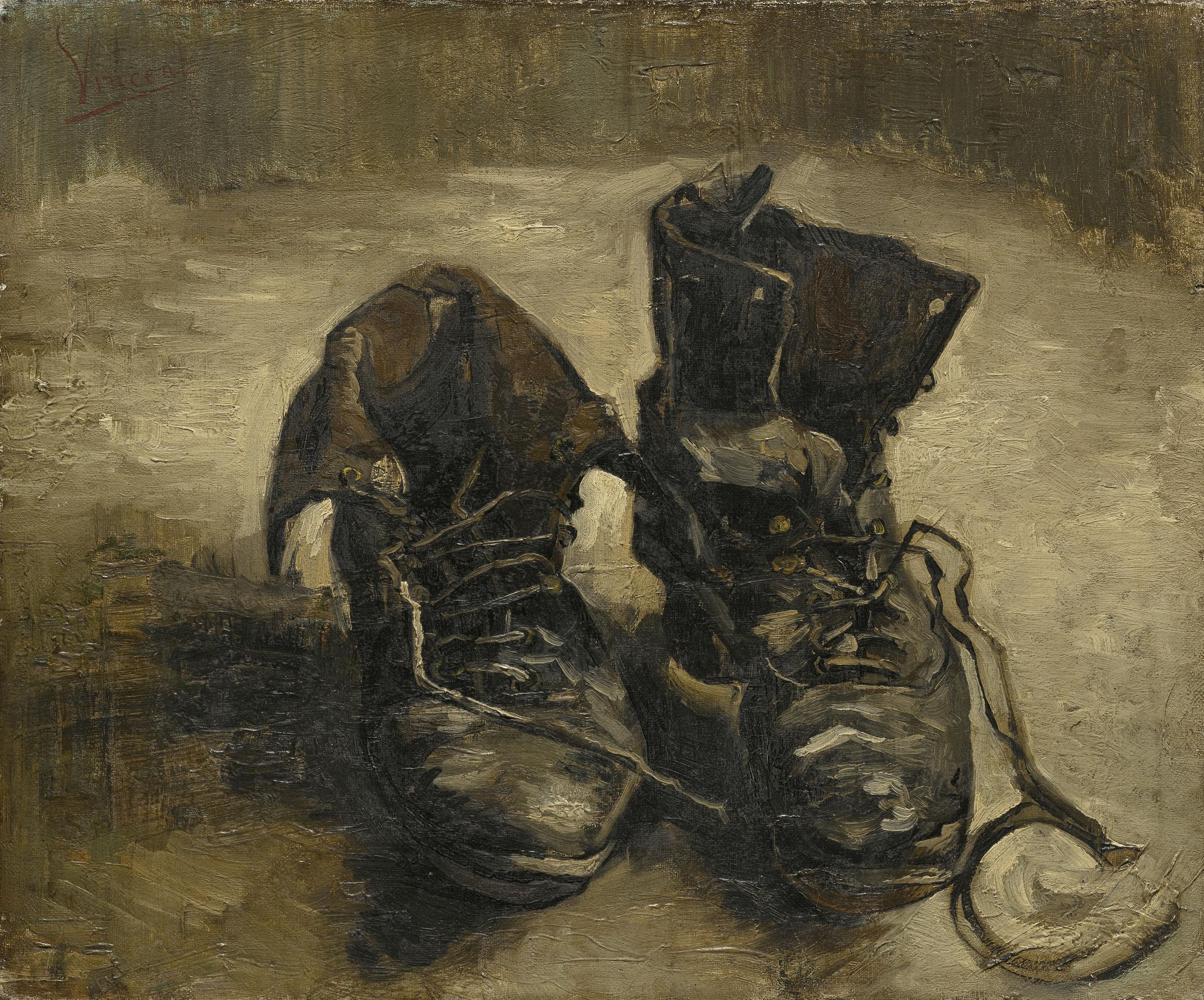 Картина Ван Гога Пара ботинок 1886
